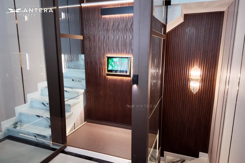 lift rumah antera di pasang di rumah yang sudah jadi